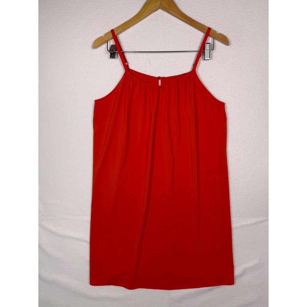 Alice + Olivia Mini Dress Women Small Poppy Red Shift Adjustable Spaghetti Strap
